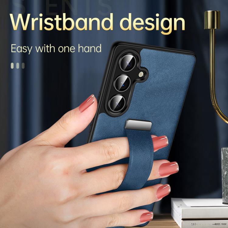 For Samsung Galaxy S24+ 5G SULADA PC Hybrid Leather Texture Skin Feel Shockproof Phone Case(Red) - Galaxy S24+ 5G Cases by SULADA | Online Shopping South Africa | PMC Jewellery | Buy Now Pay Later Mobicred