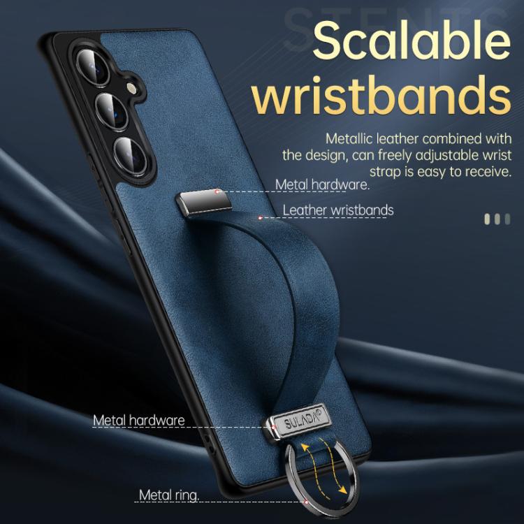 For Samsung Galaxy S23 Ultra 5G SULADA PC Hybrid Leather Texture Skin Feel Shockproof Phone Case(Black) - free shipping - PMC TechLife - Order now!