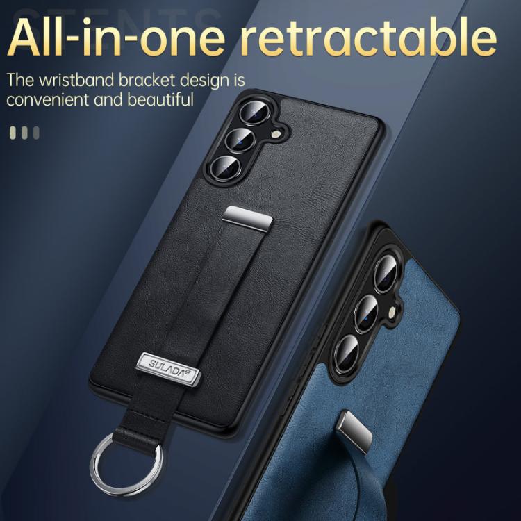 For Samsung Galaxy S24 Ultra 5G SULADA PC Hybrid Leather Texture Skin Feel Shockproof Phone Case(Red) - Galaxy S24 Ultra 5G Cases by SULADA | Online Shopping South Africa | PMC TechLife | Buy Now Pay Later Mobicred