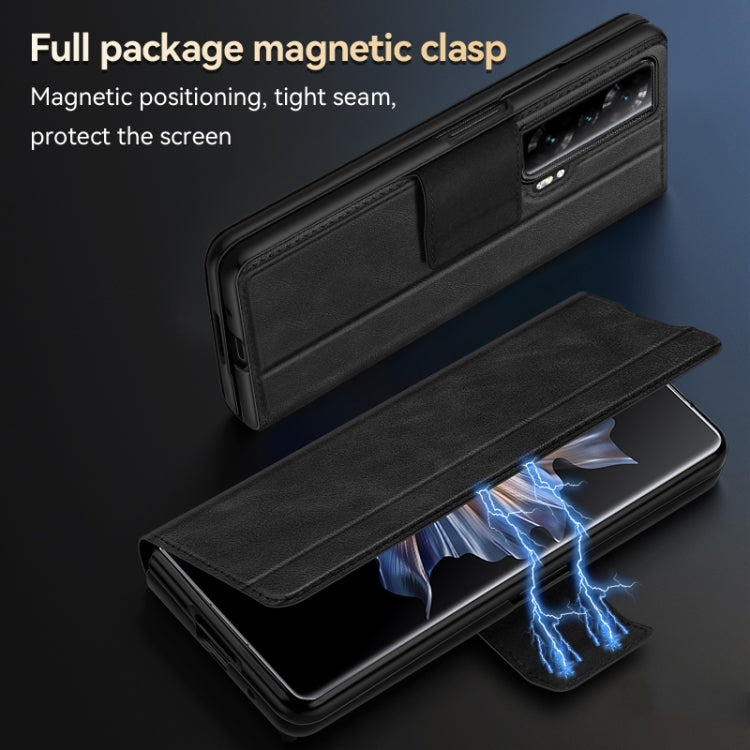 For Honor Magic V SULADA All-inclusive Magnetic Snap Flip Leather Phone Case(Blue) - free shipping - PMC TechLife - Order now!