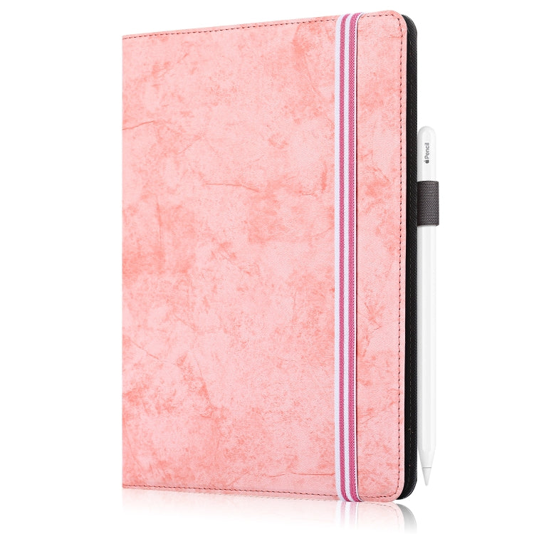 For 9-11 inch Marble Cloth Texture Horizontal Flip Universal Tablet PC Leather Case with Pen Slot & Holder(Pink) - 10 - 11 inch by PMC TechLife | Online Shopping South Africa | PMC TechLife | Buy Now Pay Later Mobicred