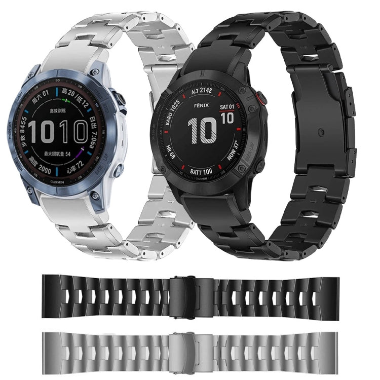 For Garmin Instinct 2X Solar Titanium Alloy Quick Release Watch Band(Titanium Gray) - Watch Bands by PMC TechLife | Online Shopping South Africa | PMC TechLife