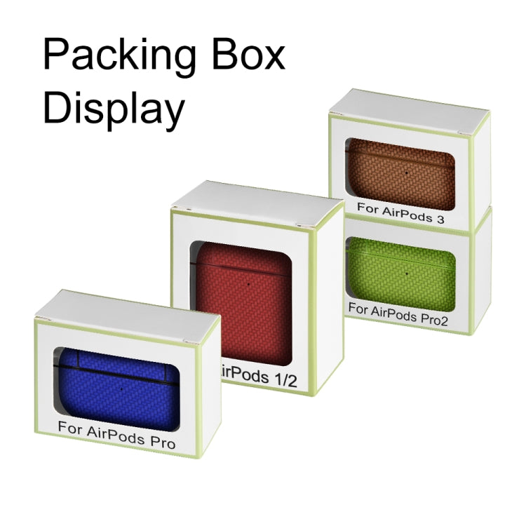 For AirPods 1 / 2 Woven Skin Texture PC TWS Earphone Protective Case(Blue) - For AirPods 1/2 by PMC Jewellery | Online Shopping South Africa | PMC Jewellery | Buy Now Pay Later Mobicred