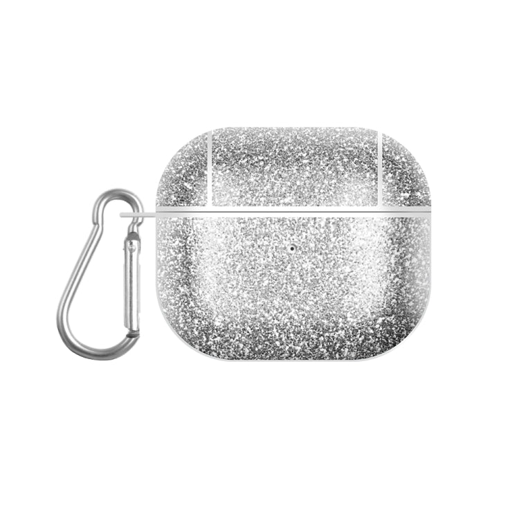 For AirPods 3 Glitter Powder Skin Texture PC TWS Earphone Case(Silver) - For AirPods 3 by PMC Jewellery | Online Shopping South Africa | PMC Jewellery | Buy Now Pay Later Mobicred