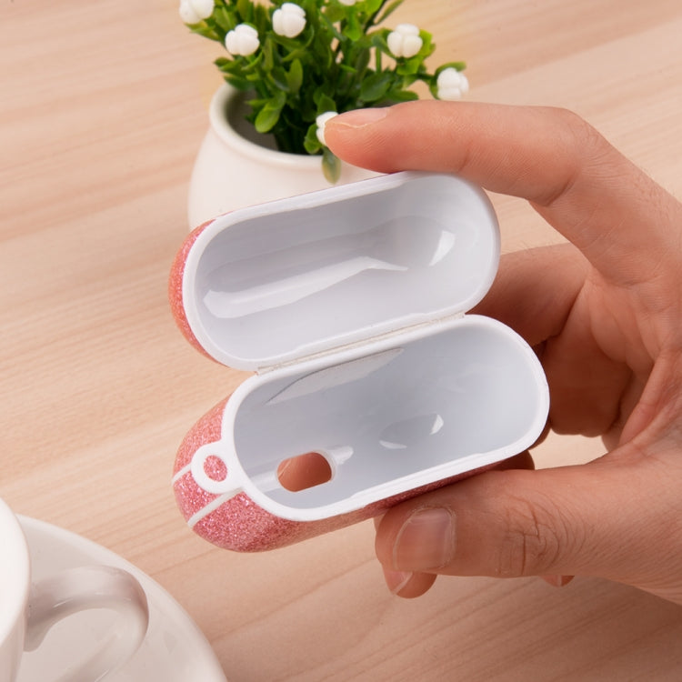 For AirPods Pro Glitter Powder Skin Texture PC TWS Earphone Case(Gold) - For AirPods Pro by PMC Jewellery | Online Shopping South Africa | PMC Jewellery | Buy Now Pay Later Mobicred