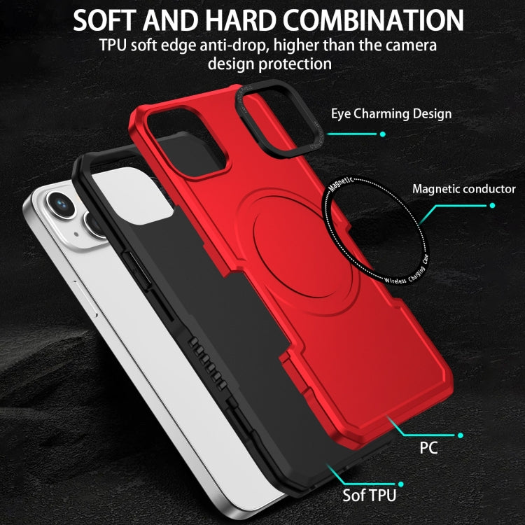 For iPhone 15 MagSafe Shockproof Armor Phone Case(Red) - iPhone 15 Cases by PMC TechLife | Online Shopping South Africa | PMC TechLife