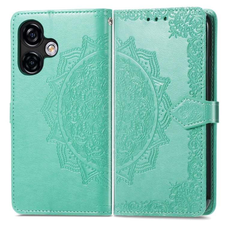 For Ulefone Note 16 Pro Mandala Flower Embossed Leather Phone Case(Green) - free shipping - PMC Jewellery - Order now!