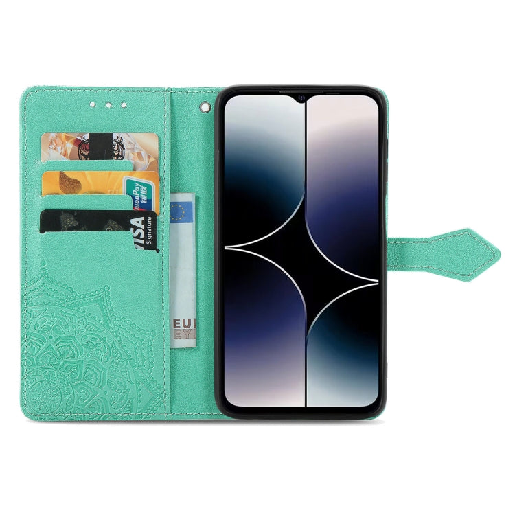 For Ulefone Note 16 Pro Mandala Flower Embossed Leather Phone Case(Green) - free shipping - PMC Jewellery - Order now!