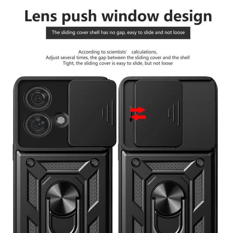 For Motorola Edge 40 Neo 5G Sliding Camera Cover Design TPU Hybrid PC Phone Case(Rose Gold) - Motorola Cases by PMC TechLife | Online Shopping South Africa | PMC TechLife | Buy Now Pay Later Mobicred