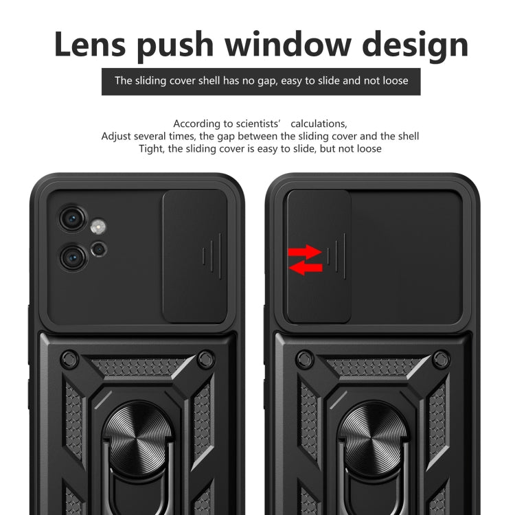 For Motorola Moto G32 Sliding Camera Cover Design TPU Hybrid PC Phone Case(Mint Green) - Motorola Cases by PMC TechLife | Online Shopping South Africa | PMC TechLife | Buy Now Pay Later Mobicred