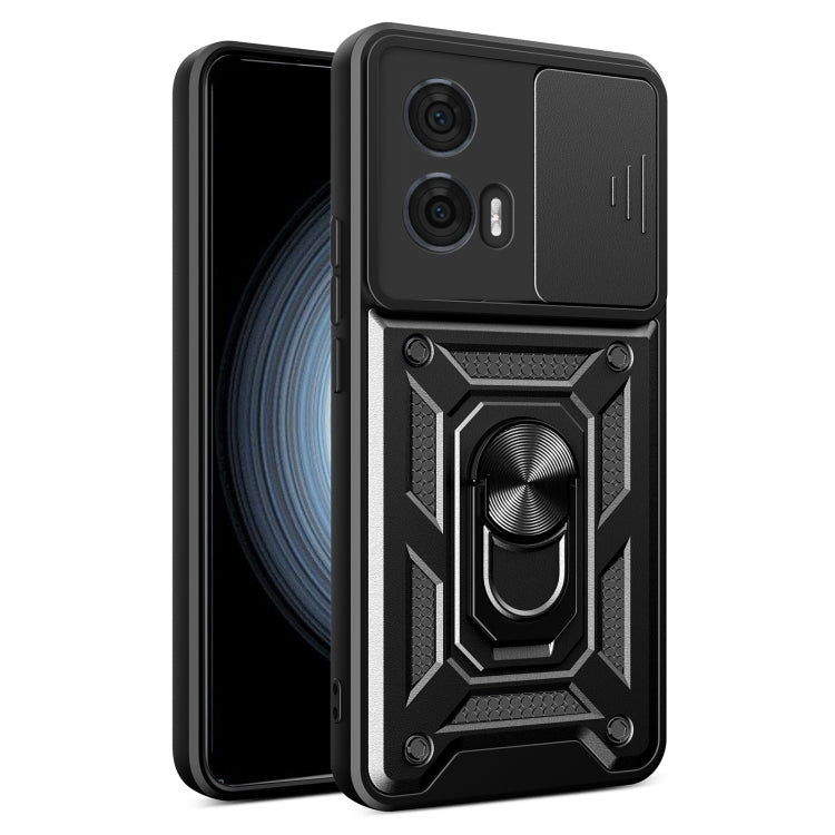 For Motorola Edge 50 Fusion Sliding Camera Cover Design TPU+PC Phone Case(Black) - free shipping - PMC TechLife - Order now!