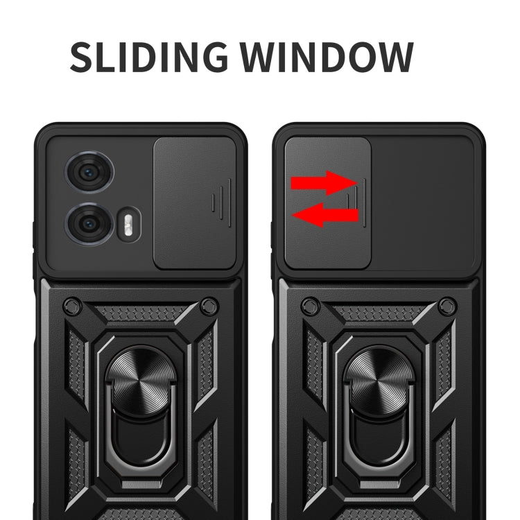 For Motorola Edge 50 Fusion Sliding Camera Cover Design TPU+PC Phone Case(Black) - free shipping - PMC TechLife - Order now!