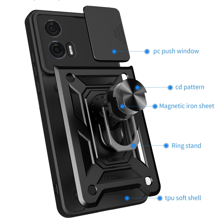 For Motorola Edge 50 Fusion Sliding Camera Cover Design TPU+PC Phone Case(Silver) - free shipping - PMC TechLife - Order now!