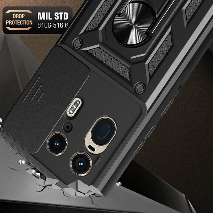 For Motorola Edge 50 Ultra Sliding Camera Cover Design TPU+PC Phone Case(Black) - free shipping - PMC TechLife - Order now!