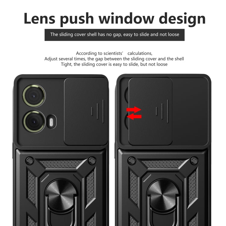 For Motorola Moto G85 / S50 Neo Sliding Camera Cover Design TPU+PC Phone Case(Blue) - free shipping - PMC TechLife - Order now!