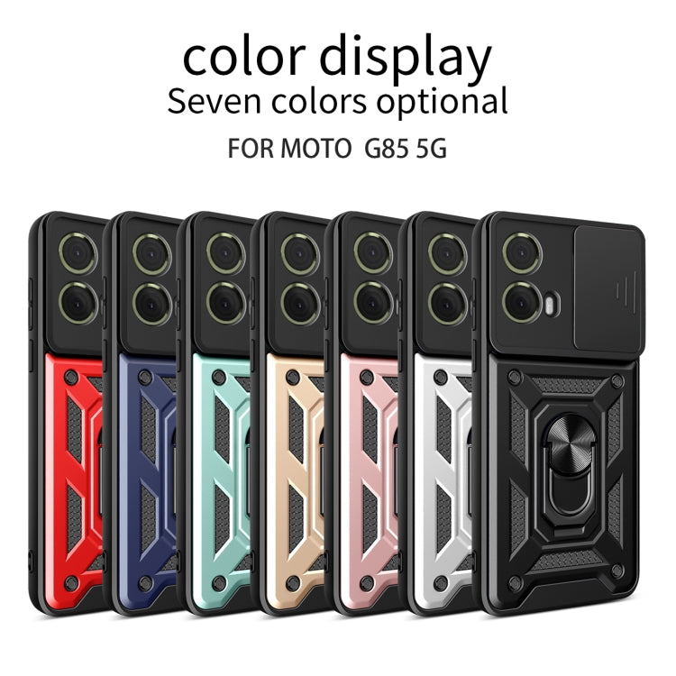 For Motorola Moto G85 / S50 Neo Sliding Camera Cover Design TPU+PC Phone Case(Rose Gold) - free shipping - PMC TechLife - Order now!