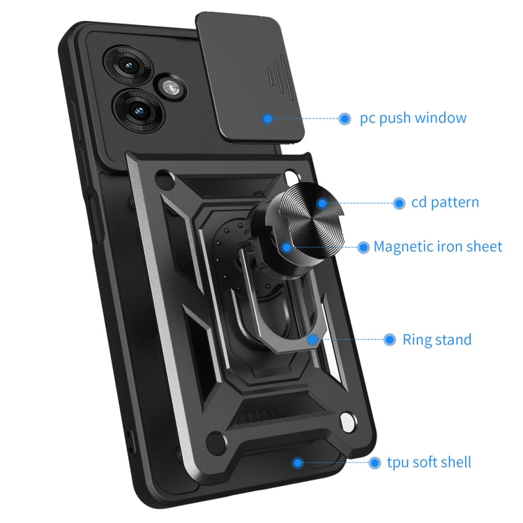 For Motorola Moto G55 Sliding Camera Cover Design TPU+PC Phone Case(Rose Gold) - free shipping - PMC TechLife - Order now!