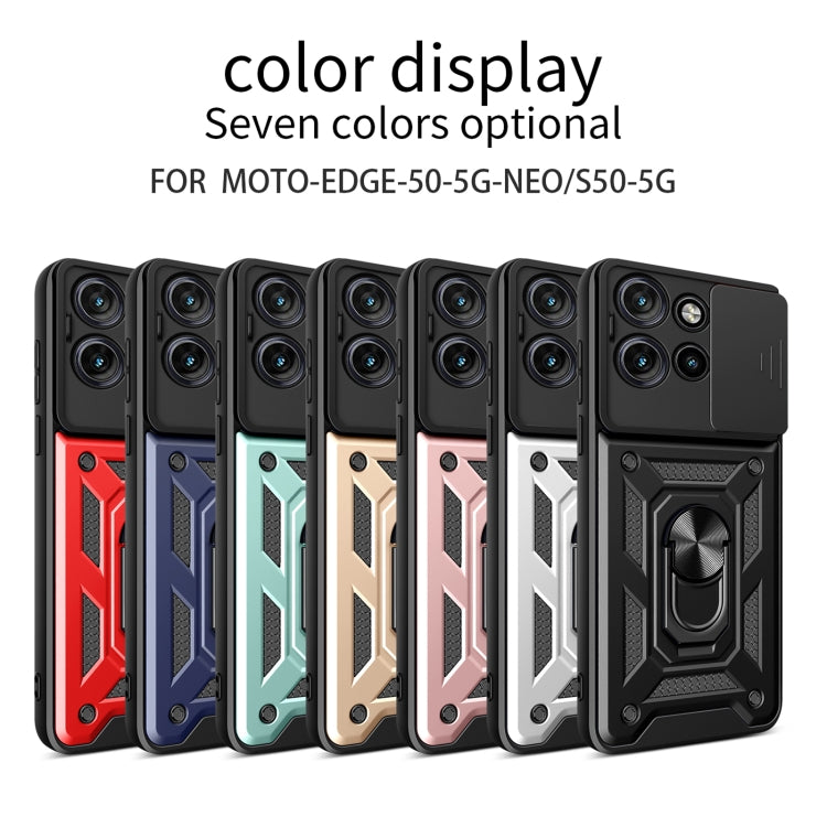For Motorola Edge 50 Neo Sliding Camera Cover Design TPU+PC Phone Case(Mint Green) - free shipping - PMC TechLife - Order now!