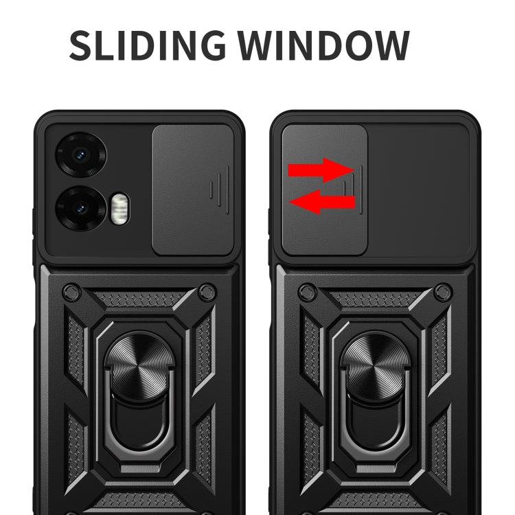 For Motorola Moto G35 5G Global Sliding Camera Cover Design TPU+PC Phone Case(Blue) - free shipping - PMC TechLife - Order now!