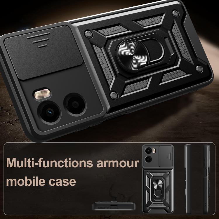 For Motorola Moto G05 Sliding Camera Cover Design TPU+PC Phone Case(Gold) - free shipping - PMC TechLife - Order now!