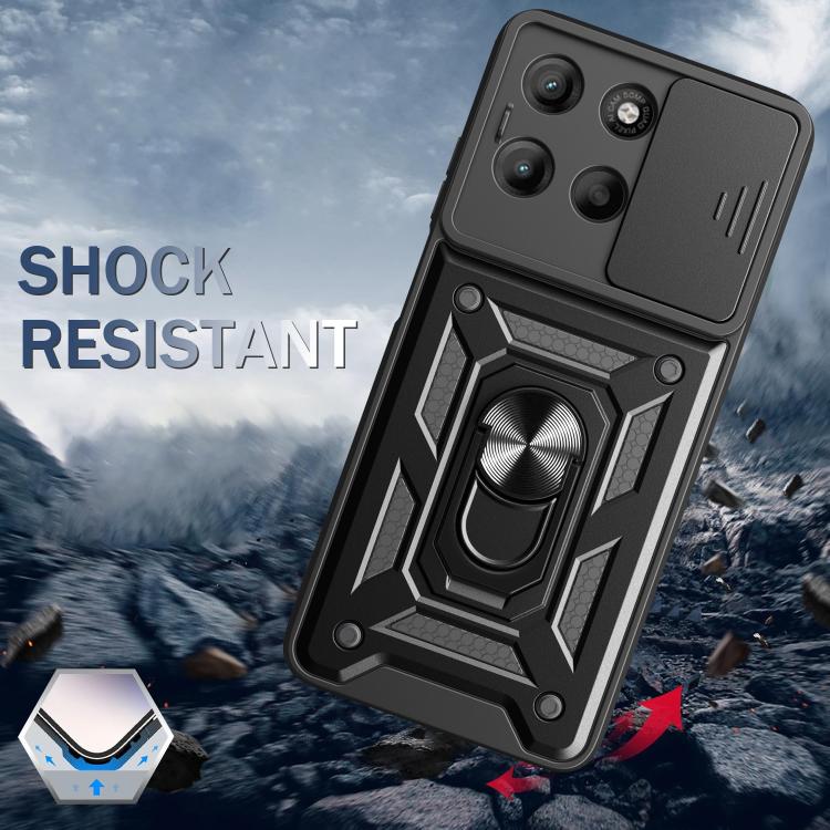 For Motorola Moto G15 Sliding Camera Cover Design TPU+PC Phone Case(Blue) - free shipping - PMC TechLife - Order now!