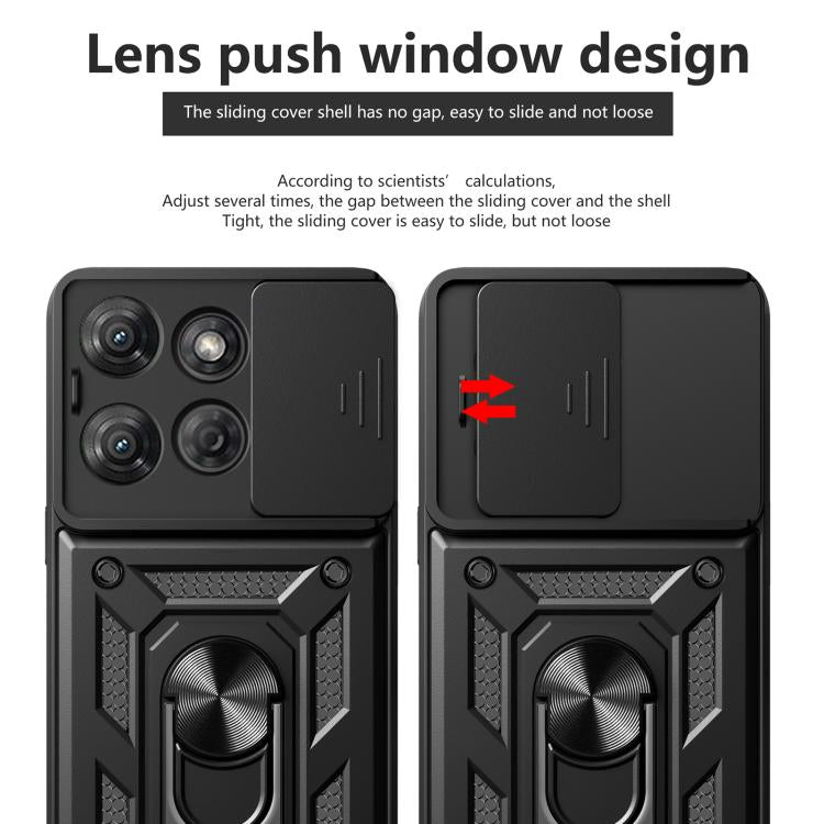For Motorola Moto G Power 2025 Sliding Camera Cover Design TPU+PC Phone Case(Black) - free shipping - PMC TechLife - Order now!