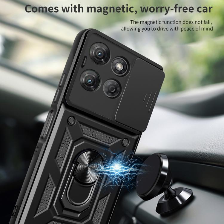 For Motorola Moto G Power 2025 Sliding Camera Cover Design TPU+PC Phone Case(Black) - free shipping - PMC TechLife - Order now!