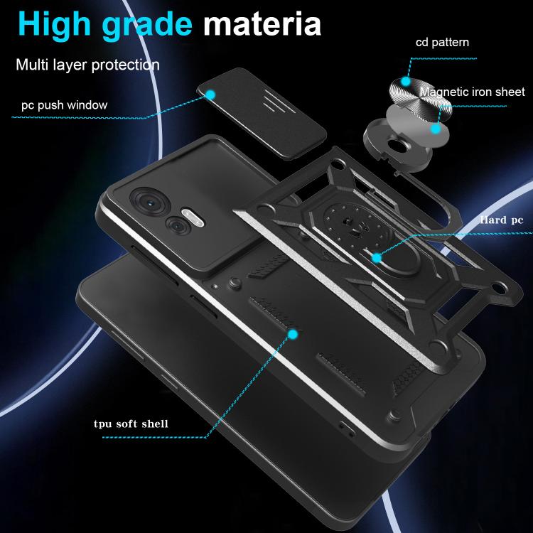 For Motorola Edge 30 Neo Sliding Camera Cover Design TPU+PC Phone Case(Rose Gold) - free shipping - PMC TechLife - Order now!