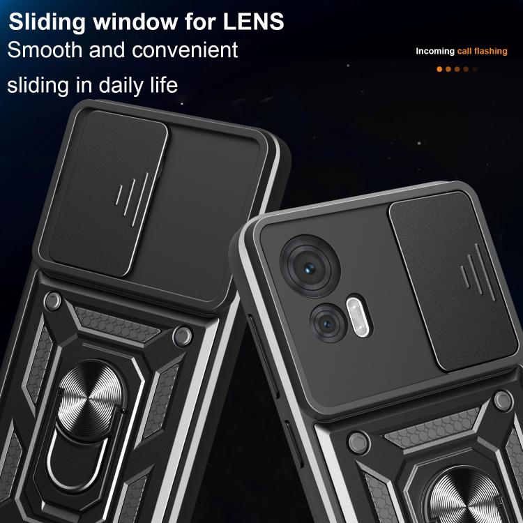 For Motorola Edge 30 Neo Sliding Camera Cover Design TPU+PC Phone Case(Rose Gold) - free shipping - PMC TechLife - Order now!