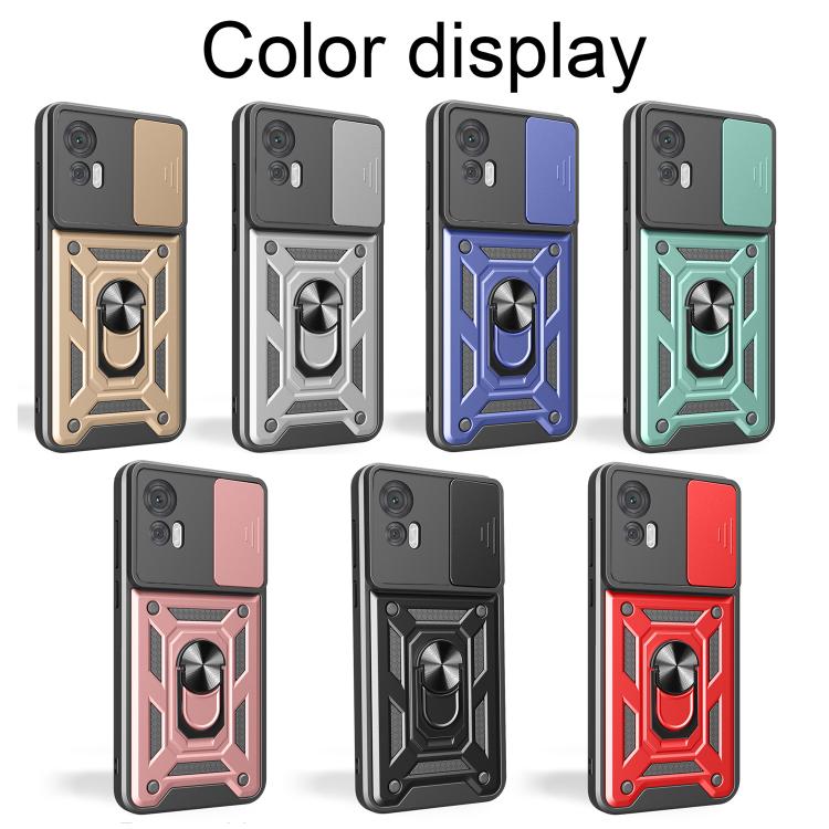 For Motorola Edge 30 Neo Sliding Camera Cover Design TPU+PC Phone Case(Silver) - free shipping - PMC TechLife - Order now!