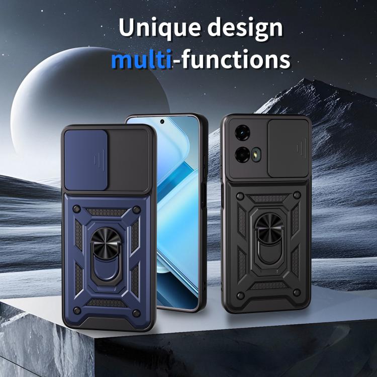 For Motorola Moto G 5G 2024 Sliding Camera Cover Design TPU+PC Phone Case(Gold) - free shipping - PMC TechLife - Order now!