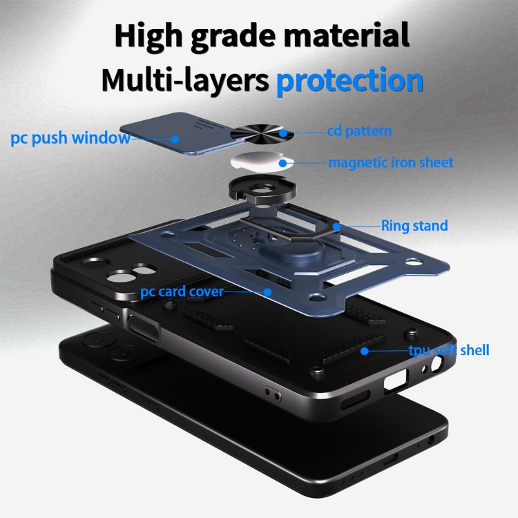 For Motorola Moto G 5G 2024 Sliding Camera Cover Design TPU+PC Phone Case(Rose Gold) - free shipping - PMC TechLife - Order now!