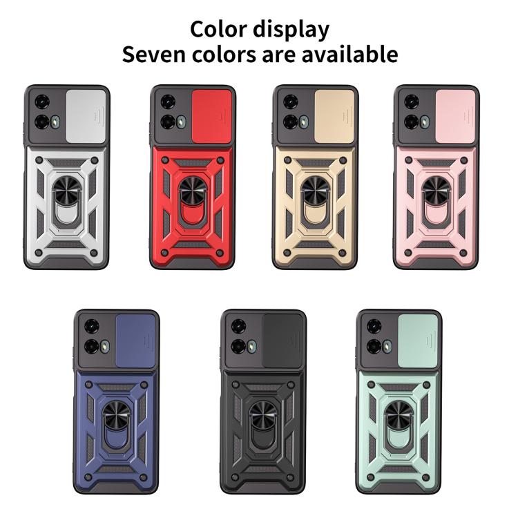 For Motorola Moto G 5G 2024 Sliding Camera Cover Design TPU+PC Phone Case(Silver) - free shipping - PMC TechLife - Order now!