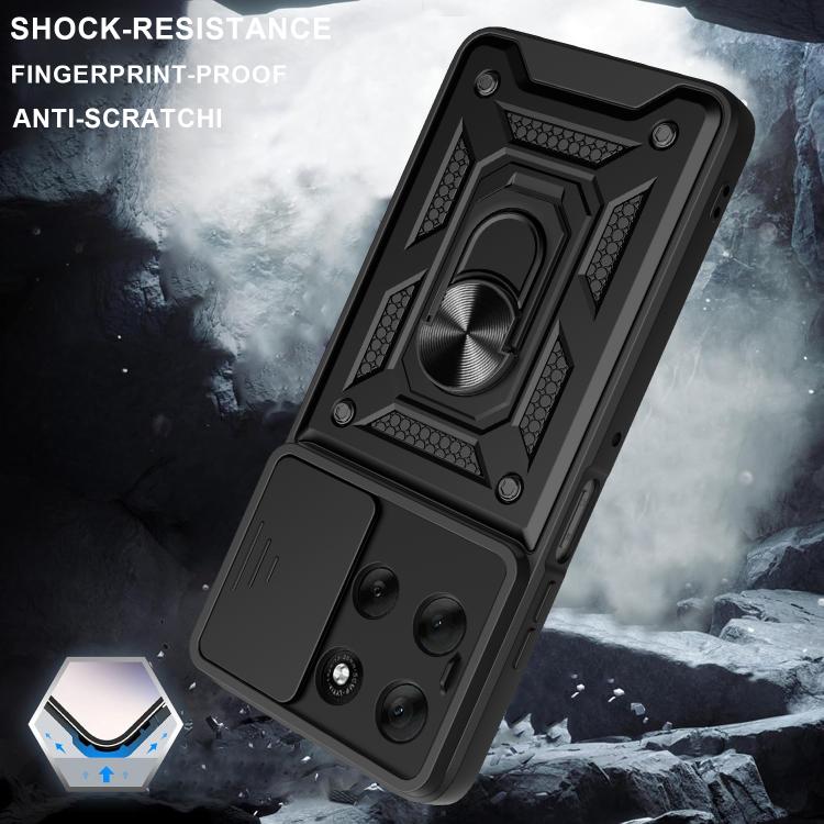 For Motorola Moto G56 5G Sliding Camera Cover Design TPU+PC Phone Case(Gold) - free shipping - PMC TechLife - Order now!