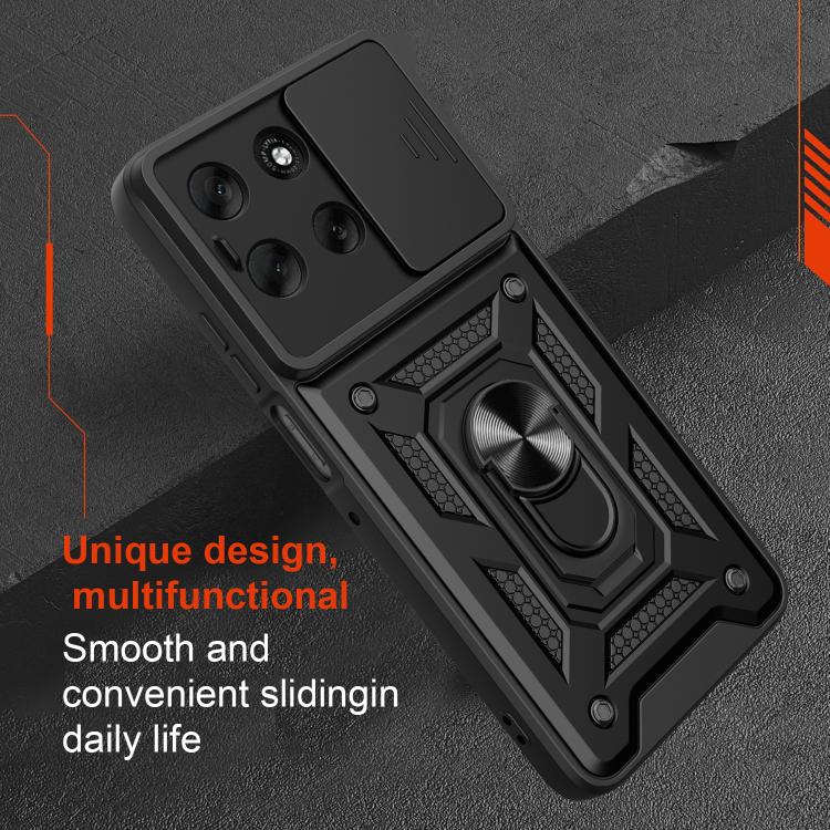 For Motorola Moto G56 5G Sliding Camera Cover Design TPU+PC Phone Case(Silver) - free shipping - PMC TechLife - Order now!