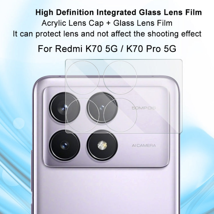 For Xiaomi Redmi K70 5G/K70 Pro 5G/K70E 5G imak High Definition Integrated Glass Lens Film - For Xiaomi by imak | Online Shopping South Africa | PMC TechLife | Buy Now Pay Later Mobicred