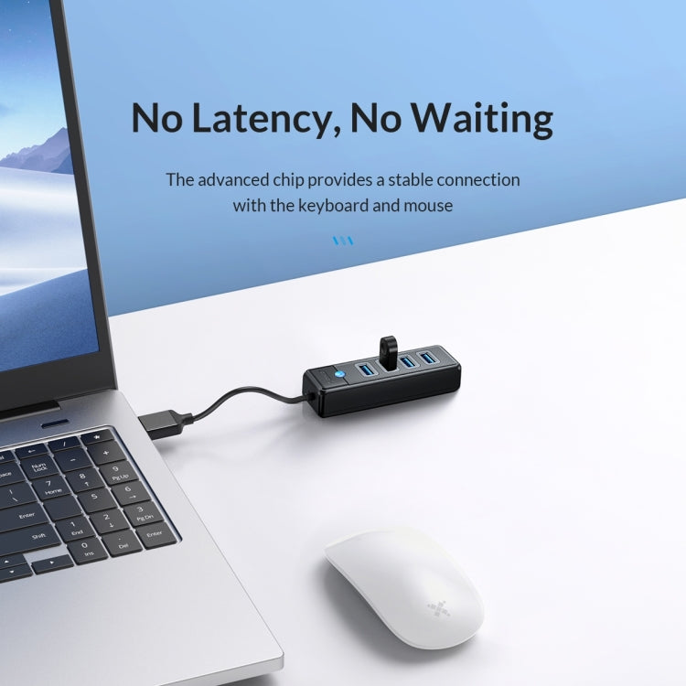 ORICO PW4U-C3 4 in 1 USB to USB Multifunctional Docking Station HUB Adapter (Blue) - USB HUB by ORICO | Online Shopping South Africa | PMC TechLife | Buy Now Pay Later Mobicred