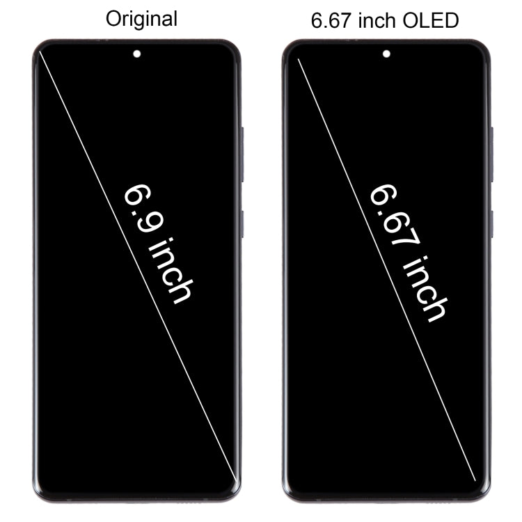 For Samsung Galaxy S20 Ultra 4G/5G SM-G988 6.67 inch OLED LCD Screen Digitizer Full Assembly with Frame (Grey) - free shipping - PMc TechLife - Order now!