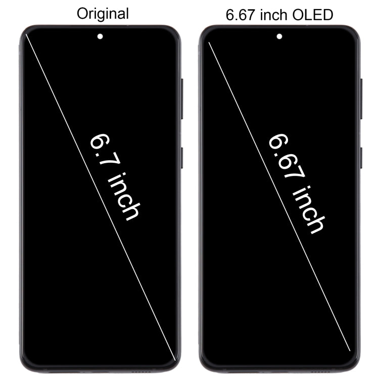 For Samsung Galaxy S21+ 5G SM-G996B 6.67 inch 6.67 inch OLED LCD Screen Digitizer Full Assembly with Frame(Silver) - free shipping - PMc TechLife - Order now!
