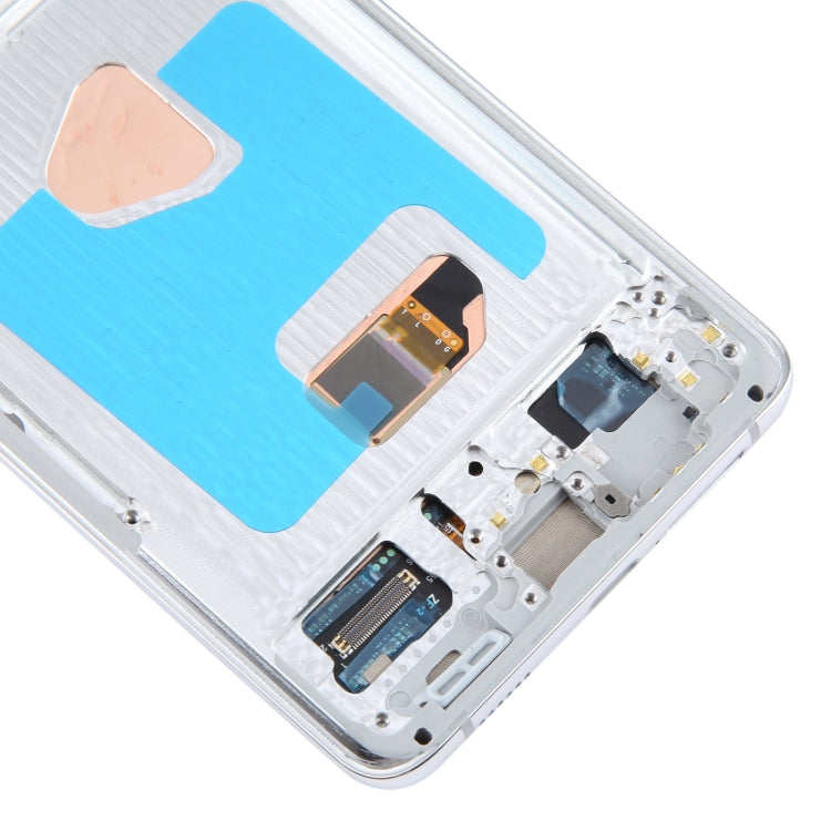 For Samsung Galaxy S21+ 5G SM-G996B 6.67 inch 6.67 inch OLED LCD Screen Digitizer Full Assembly with Frame(Silver) - free shipping - PMc TechLife - Order now!