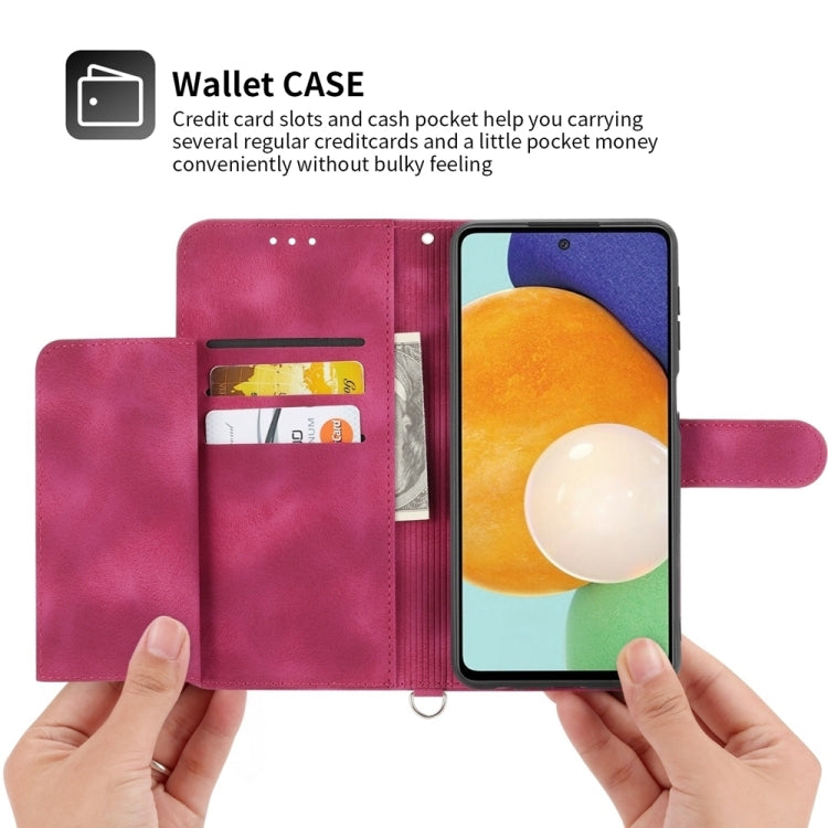 For Xiaomi 14 Ultra Skin-feel Flowers Embossed Wallet Leather Phone Case(Wine Red) - 14 Ultra Cases by PMC TechLife | Online Shopping South Africa | PMC TechLife | Buy Now Pay Later Mobicred