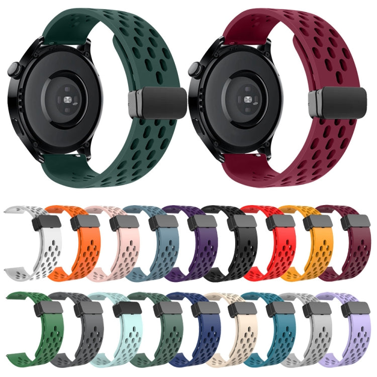 For Huawei Watch 4 / 4 Pro Magnetic Clasp Silicone Watch Band(Alfalfa Grass) - Watch Bands by PMC TechLife | Online Shopping South Africa | PMC TechLife