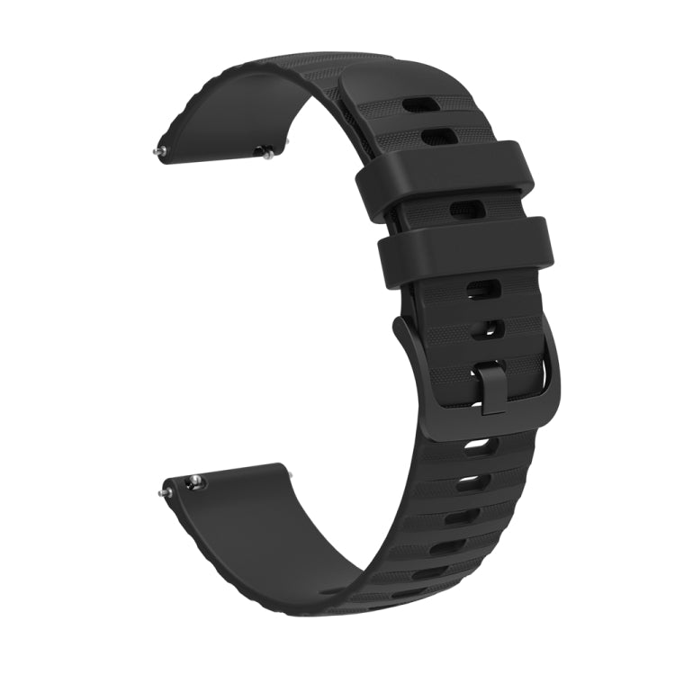 For Huawei Watch 4 / 4 Pro Wavy Dot Pattern Solid Color Silicone Watch Band(Black) - free shipping - PMC TechLife - Order now!