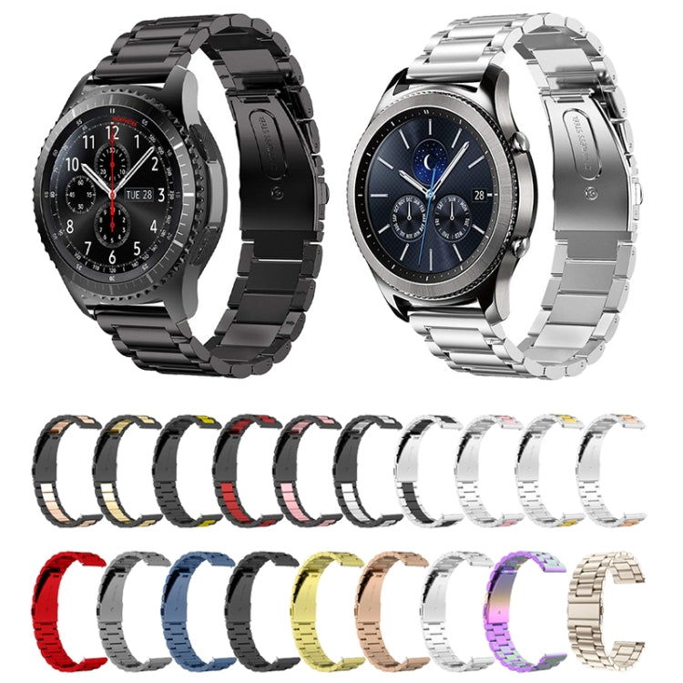 For Huawei Watch 4 / 4 Pro Three Bead Stainless Steel Watch Band(Rose Gold) - free shipping - PMC TechLife - Order now!