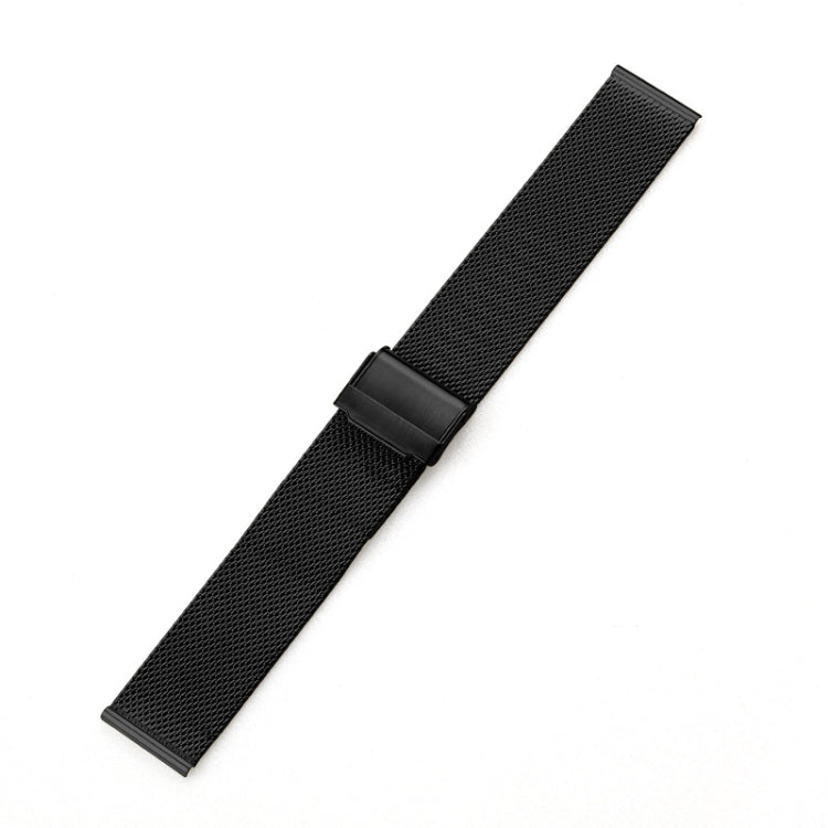 For Huawei Watch 4 / 4 Pro Milan Steel Mesh Double Buckle Watch Band(Black) - Watch Bands by PMC TechLife | Online Shopping South Africa | PMC TechLife | Buy Now Pay Later Mobicred