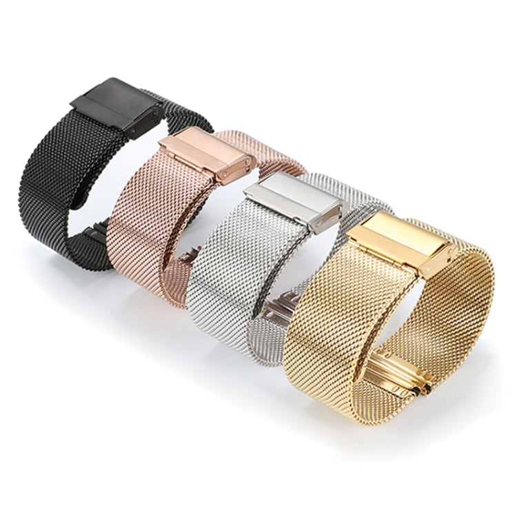 For Huawei Watch 4 / 4 Pro Milan Steel Mesh Double Buckle Watch Band(Black) - Watch Bands by PMC TechLife | Online Shopping South Africa | PMC TechLife | Buy Now Pay Later Mobicred