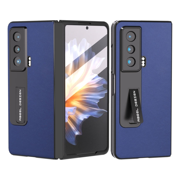 For Honor Magic Vs ABEEL Haze Texture PU Phone Case(Dark Blue) - Honor Cases by PMC TechLife | Online Shopping South Africa | PMC TechLife | Buy Now Pay Later Mobicred