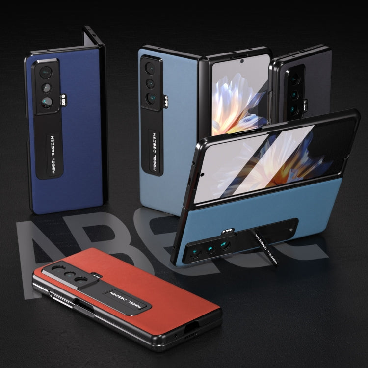 For Honor Magic Vs ABEEL Haze Texture PU Phone Case(Dark Blue) - Honor Cases by PMC TechLife | Online Shopping South Africa | PMC TechLife | Buy Now Pay Later Mobicred