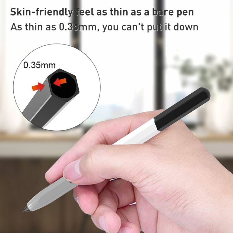 For Samsung Galaxy Tab S6 Lite LOVE MEI Rainbow Liquid Silicone Protective Pen Case(Black) - Pencil Accessories by LOVE MEI | Online Shopping South Africa | PMC TechLife