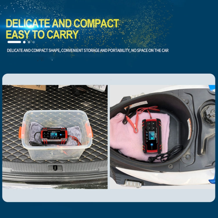 ANHTCzyx 12V 8A  / 24V 4A Automobile Battery Charger Motorcycle Battery Repair Type AGM(EU Plug) - Battery Charger by PMC TechLife | Online Shopping South Africa | PMC TechLife | Buy Now Pay Later Mobicred
